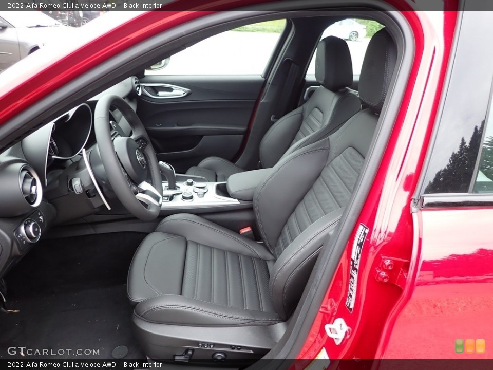 Black Interior Photo for the 2022 Alfa Romeo Giulia Veloce AWD #144518313