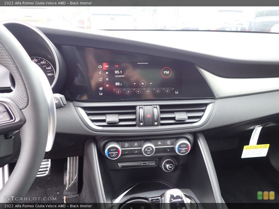Black Interior Controls for the 2022 Alfa Romeo Giulia Veloce AWD #144518373