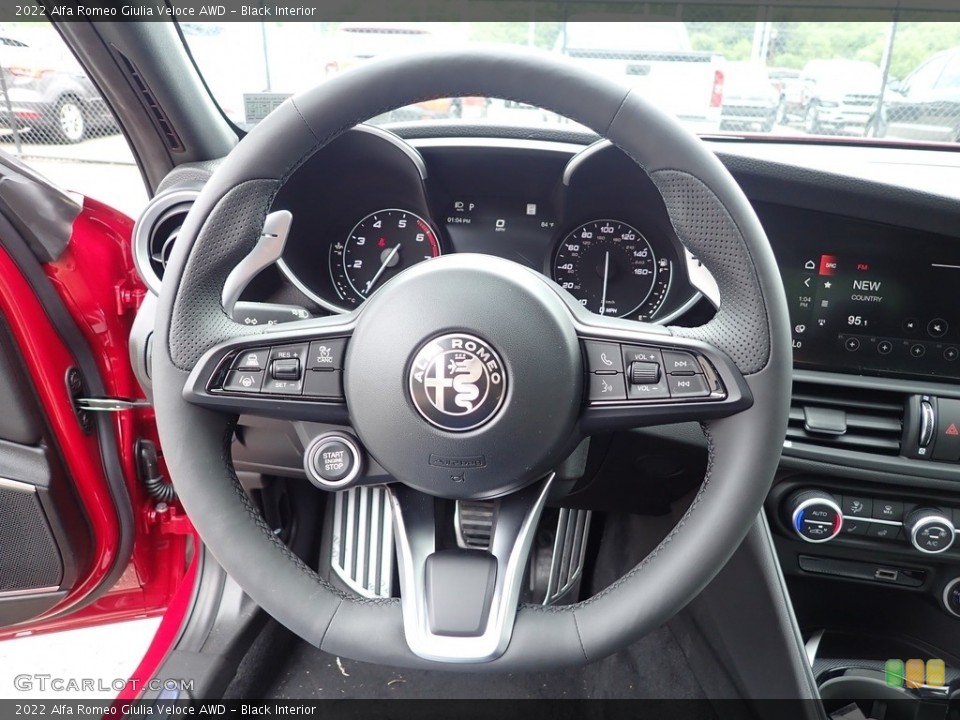 Black Interior Steering Wheel for the 2022 Alfa Romeo Giulia Veloce AWD #144518433