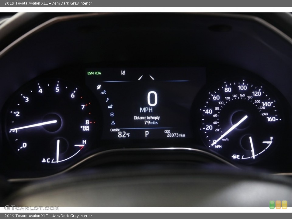 Ash/Dark Gray Interior Gauges for the 2019 Toyota Avalon XLE #144519222