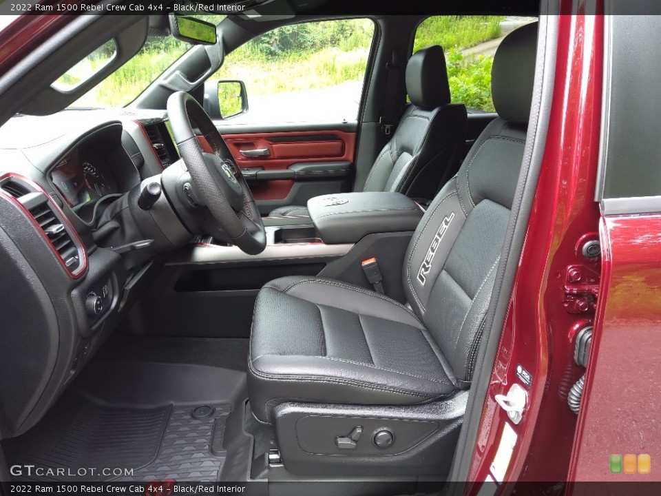 Black/Red Interior Photo for the 2022 Ram 1500 Rebel Crew Cab 4x4 #144519405