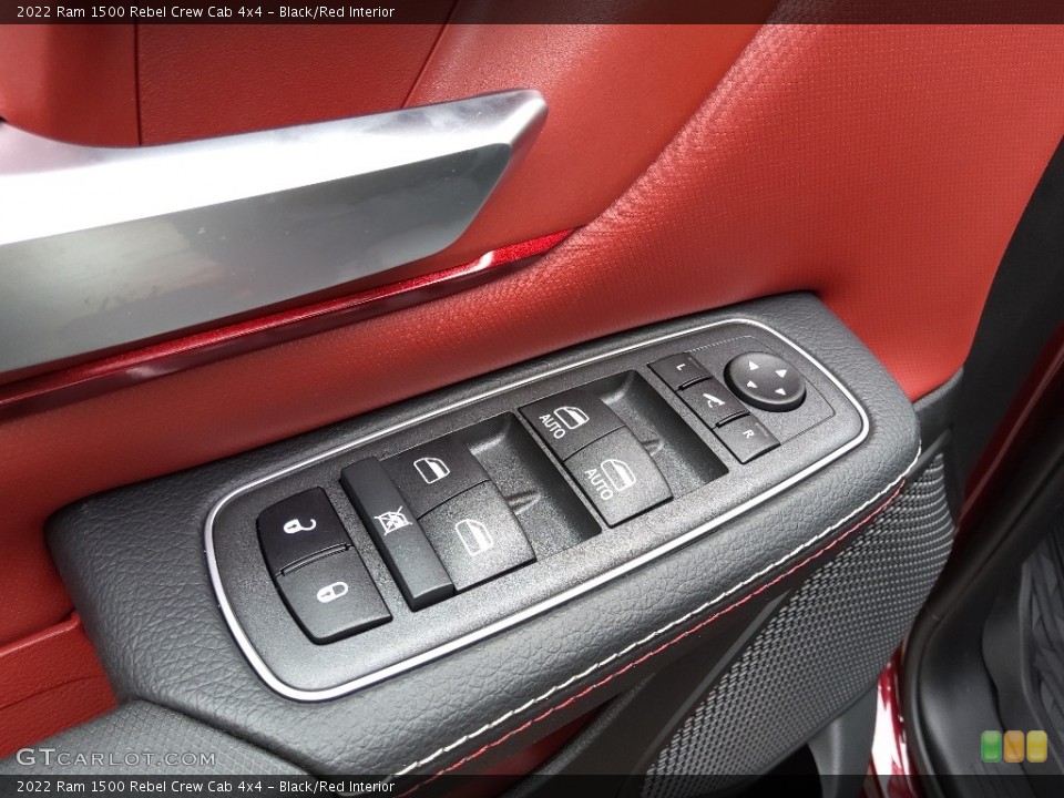 Black/Red Interior Controls for the 2022 Ram 1500 Rebel Crew Cab 4x4 #144519429