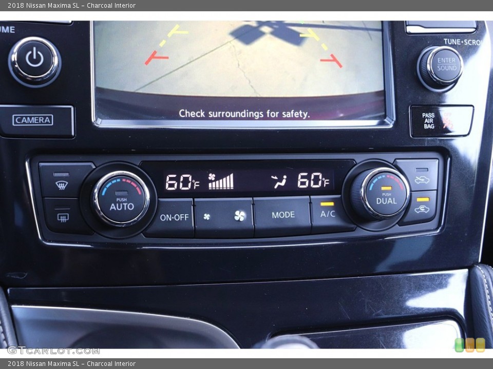Charcoal Interior Controls for the 2018 Nissan Maxima SL #144519771