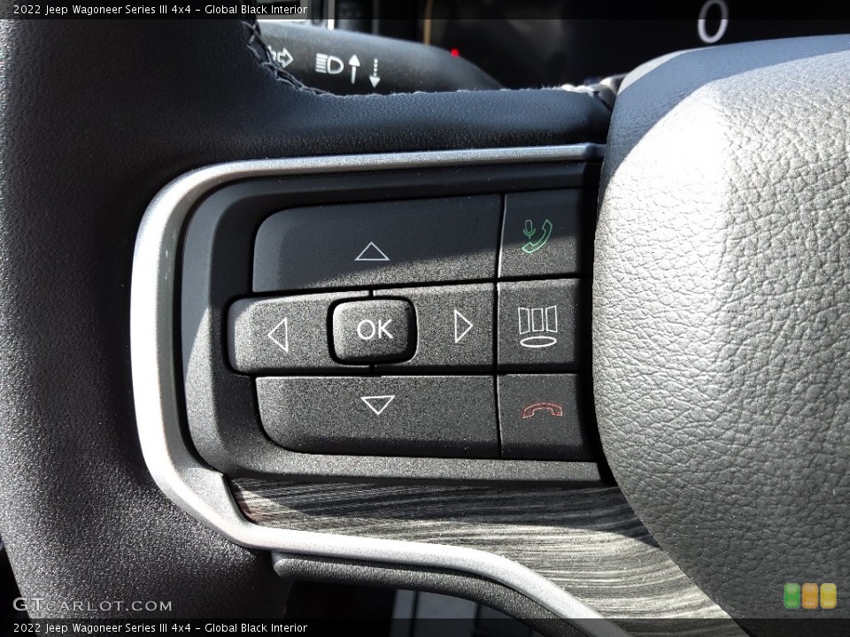 Global Black Interior Steering Wheel for the 2022 Jeep Wagoneer Series III 4x4 #144520467