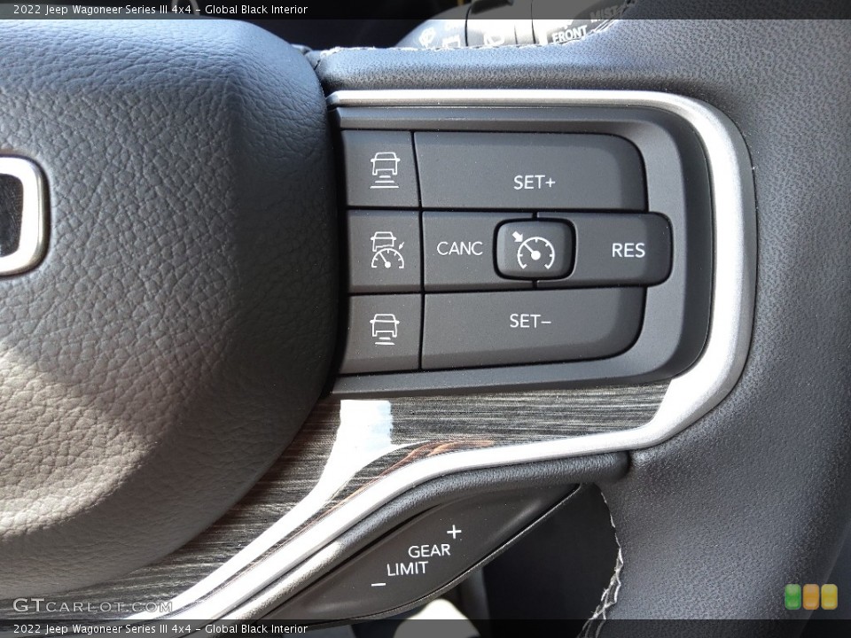 Global Black Interior Steering Wheel for the 2022 Jeep Wagoneer Series III 4x4 #144520491