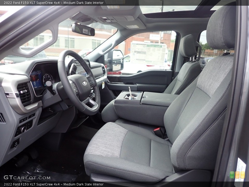 Medium Dark Slate Interior Photo for the 2022 Ford F150 XLT SuperCrew 4x4 #144521185
