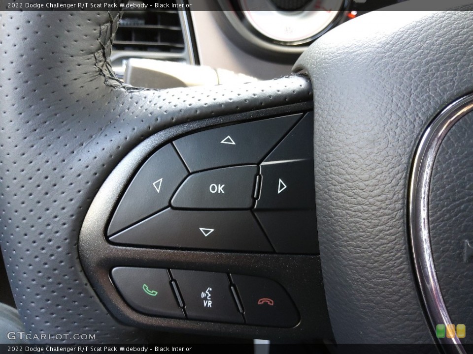 Black Interior Steering Wheel for the 2022 Dodge Challenger R/T Scat Pack Widebody #144521224