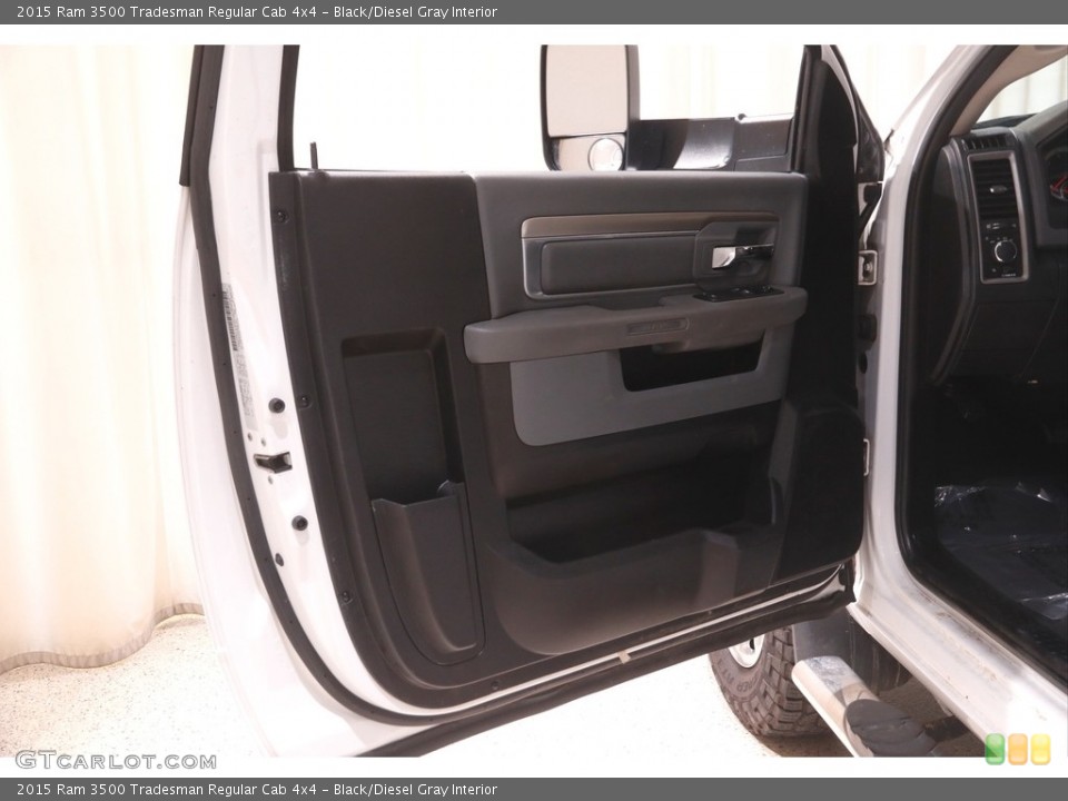 Black/Diesel Gray Interior Door Panel for the 2015 Ram 3500 Tradesman Regular Cab 4x4 #144521653