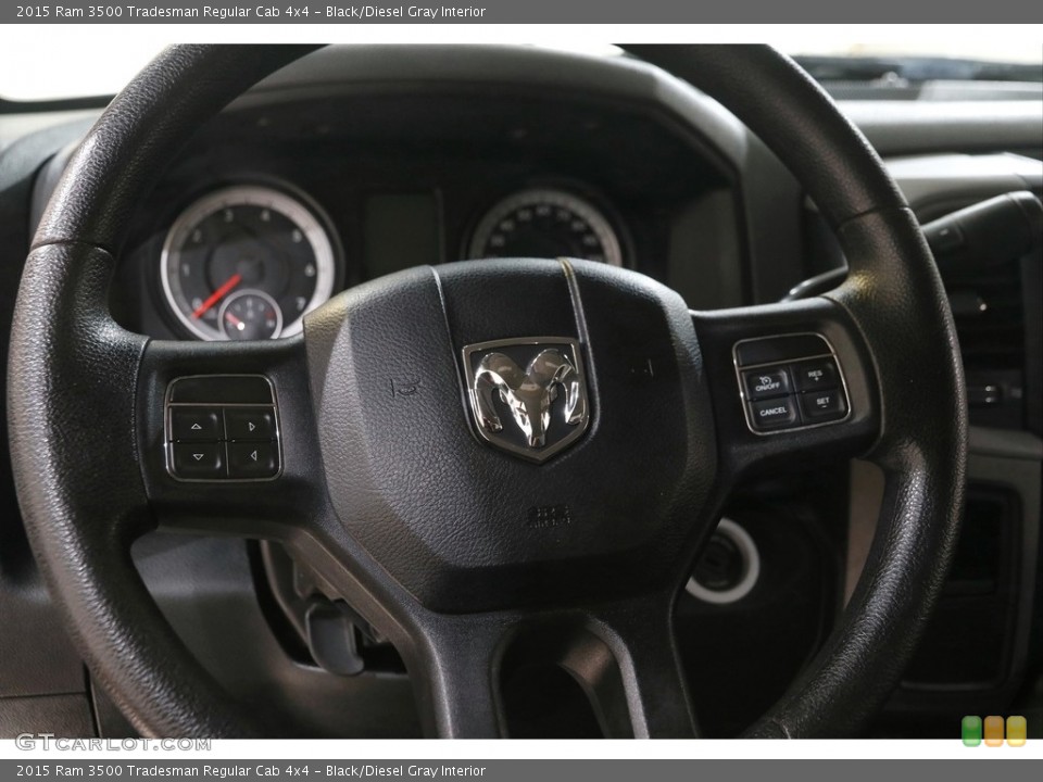 Black/Diesel Gray Interior Steering Wheel for the 2015 Ram 3500 Tradesman Regular Cab 4x4 #144521681