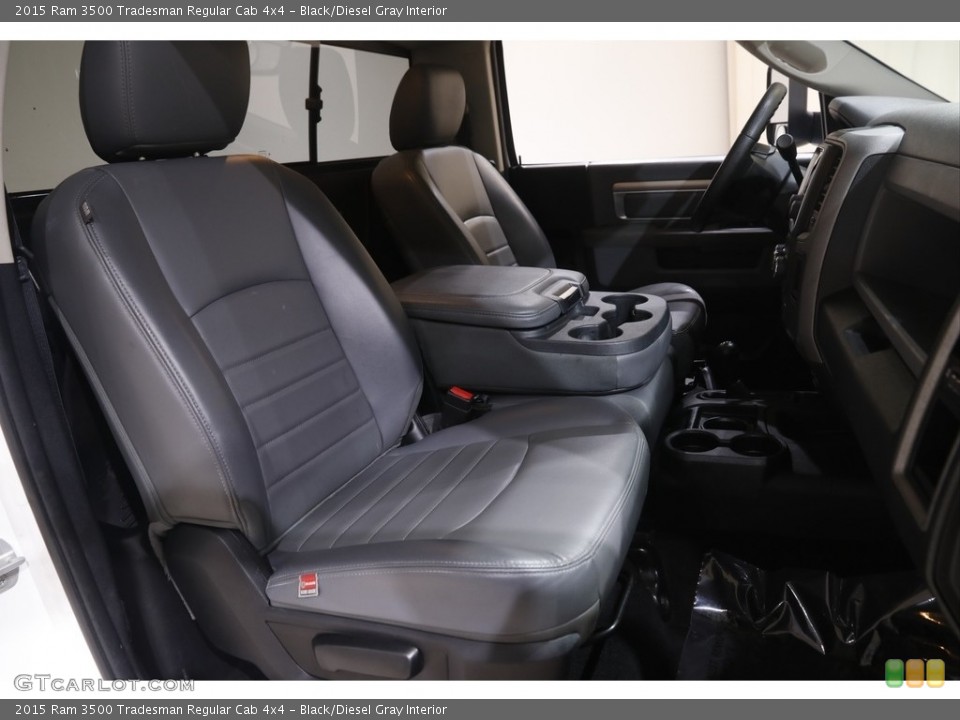 Black/Diesel Gray Interior Front Seat for the 2015 Ram 3500 Tradesman Regular Cab 4x4 #144521747