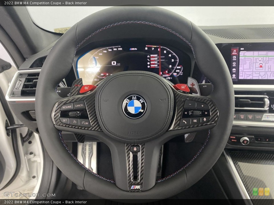 Black Interior Steering Wheel for the 2022 BMW M4 Competition Coupe #144523810