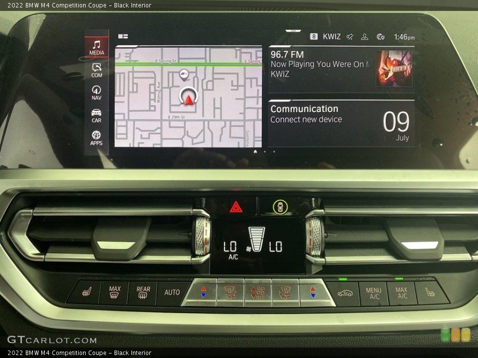 Black Interior Controls for the 2022 BMW M4 Competition Coupe #144523901