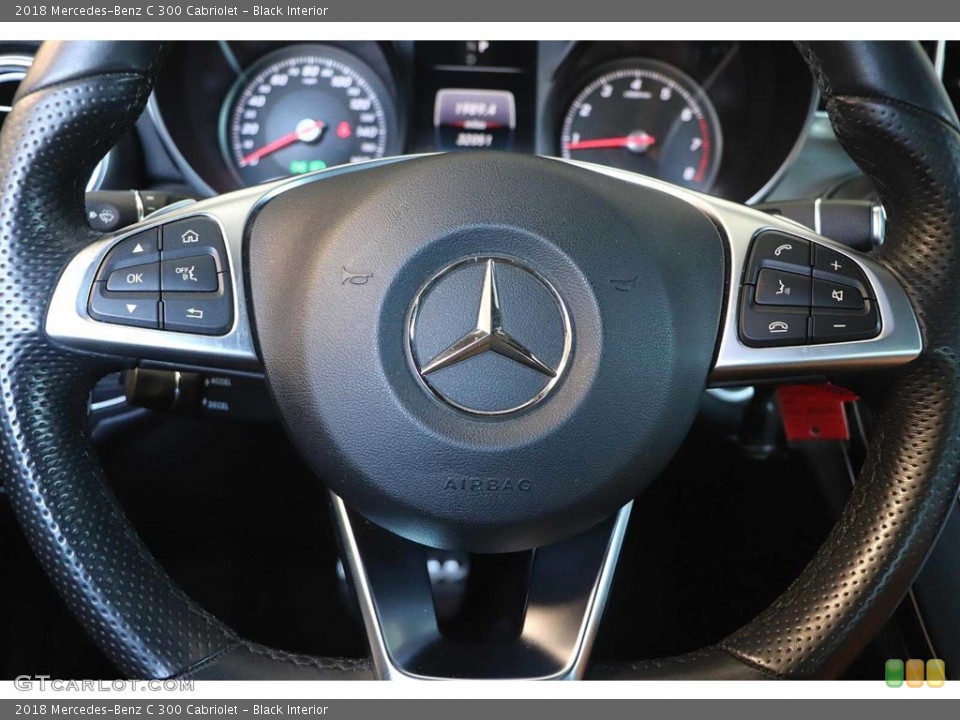 Black Interior Controls for the 2018 Mercedes-Benz C 300 Cabriolet #144526273