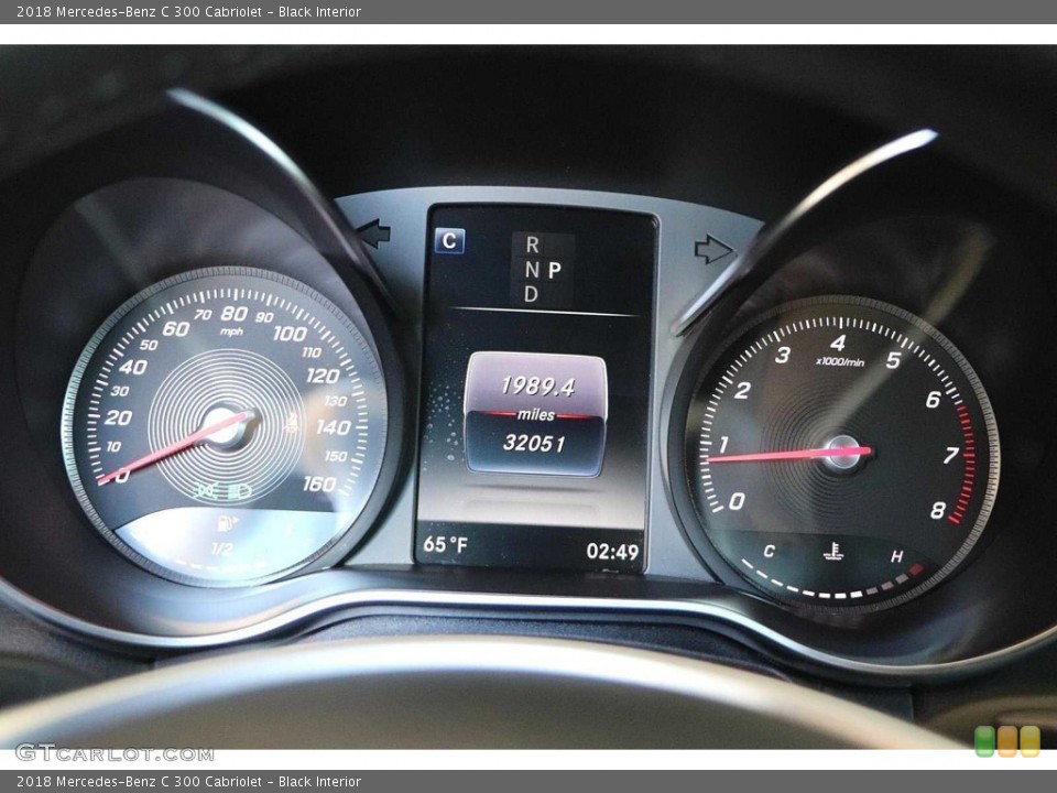 Black Interior Gauges for the 2018 Mercedes-Benz C 300 Cabriolet #144526465