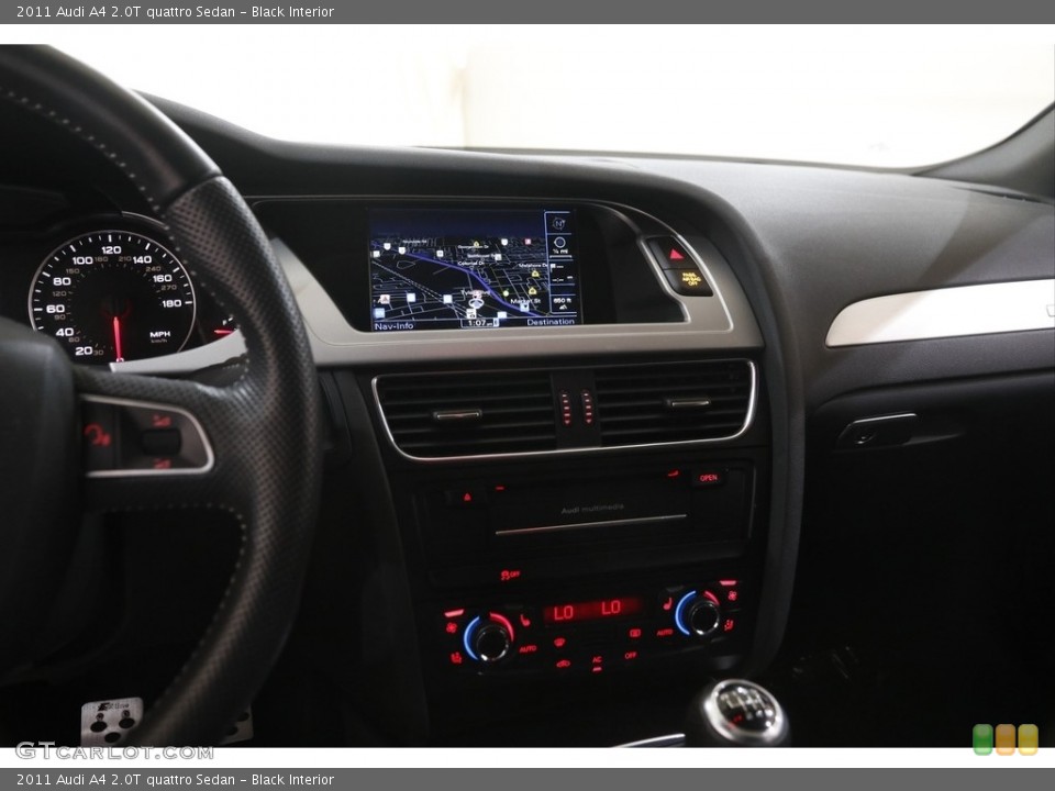 Black Interior Controls for the 2011 Audi A4 2.0T quattro Sedan #144527578