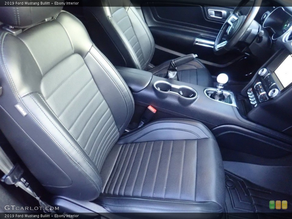 Ebony Interior Front Seat for the 2019 Ford Mustang Bullitt #144527587
