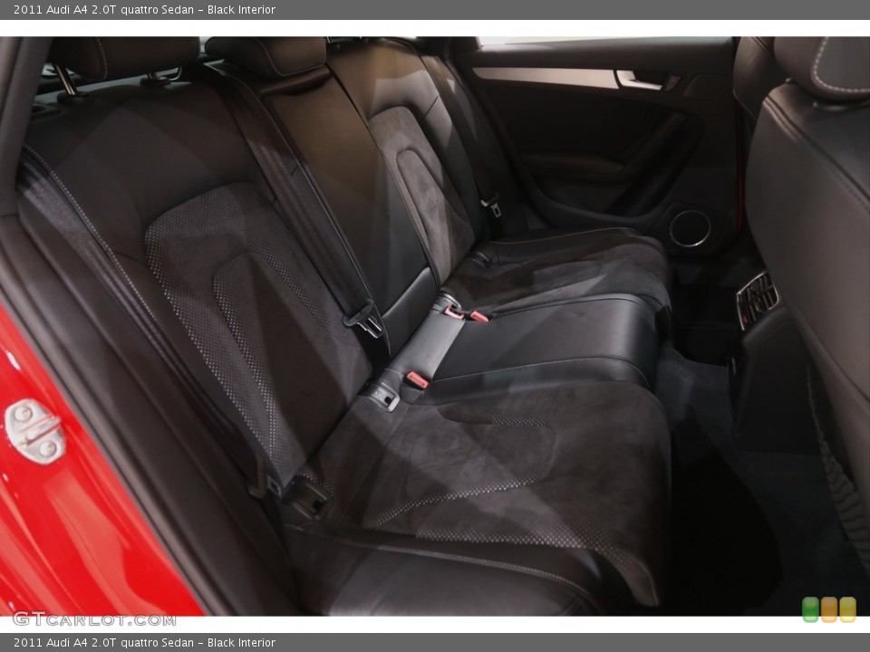 Black Interior Rear Seat for the 2011 Audi A4 2.0T quattro Sedan #144527752