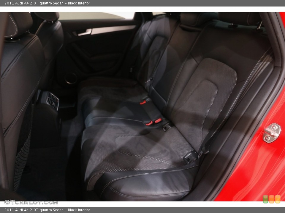 Black Interior Rear Seat for the 2011 Audi A4 2.0T quattro Sedan #144527770