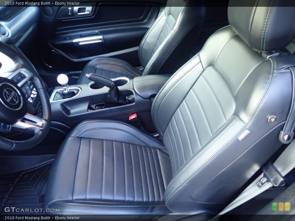 Ebony Interior Front Seat for the 2019 Ford Mustang Bullitt #144527782
