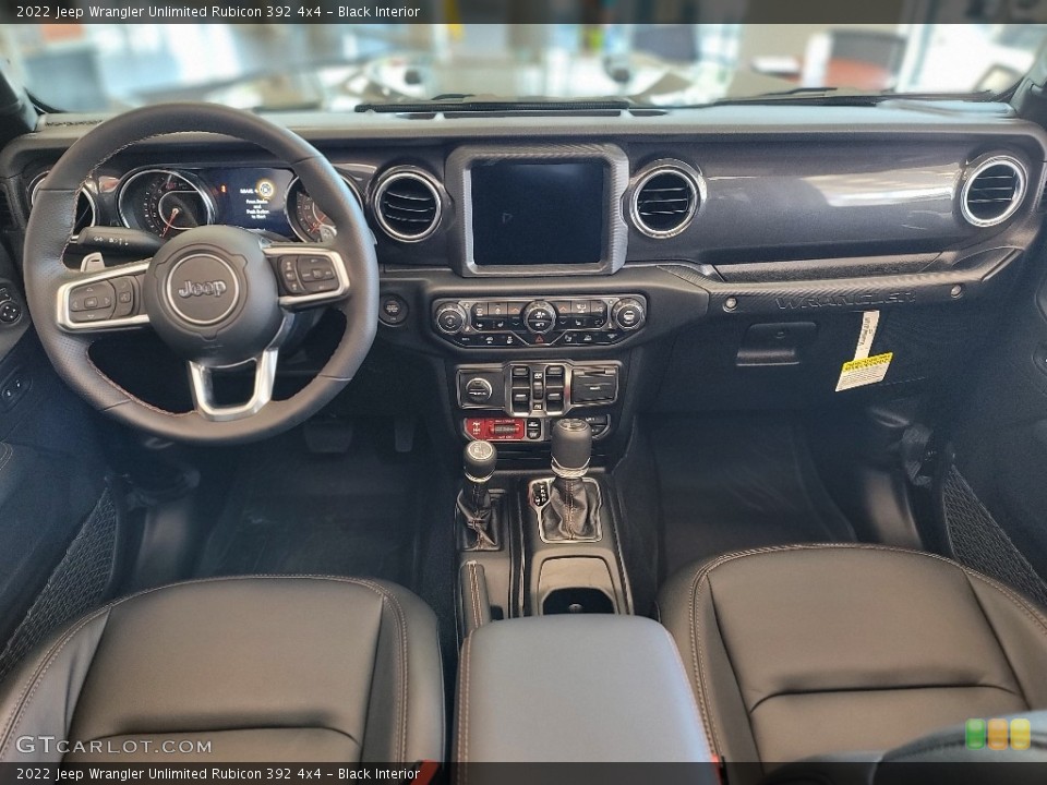 Black Interior Dashboard for the 2022 Jeep Wrangler Unlimited Rubicon 392 4x4 #144528661