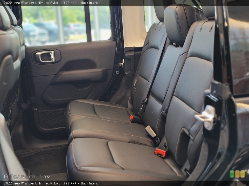 Black Interior Rear Seat for the 2022 Jeep Wrangler Unlimited Rubicon 392 4x4 #144528745