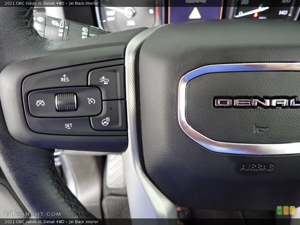 Jet Black Interior Steering Wheel for the 2021 GMC Yukon XL Denali 4WD #144531583