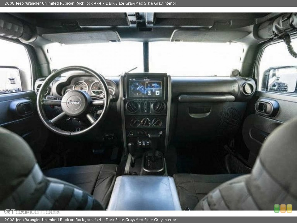 Dark Slate Gray/Med Slate Gray Interior Photo for the 2008 Jeep Wrangler Unlimited Rubicon Rock Jock 4x4 #144533434