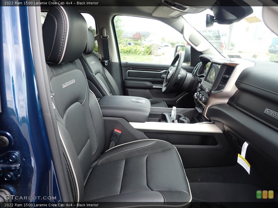 Black Interior Front Seat for the 2022 Ram 1500 Laramie Crew Cab 4x4 #144534200