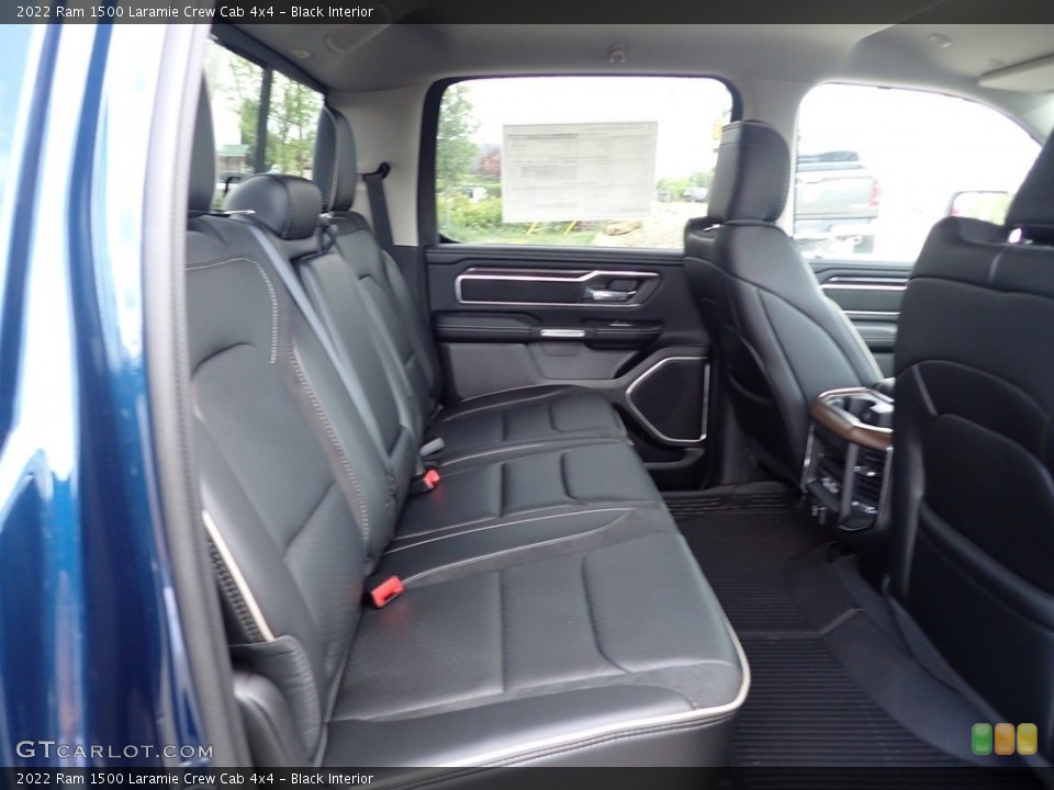 Black Interior Rear Seat for the 2022 Ram 1500 Laramie Crew Cab 4x4 #144534220