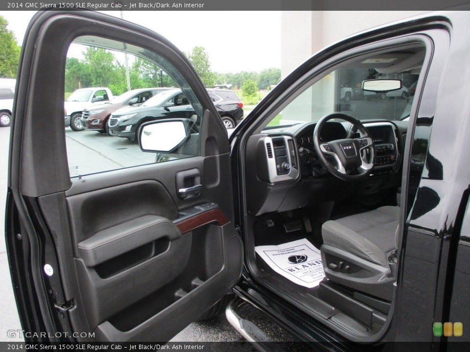 Jet Black/Dark Ash Interior Front Seat for the 2014 GMC Sierra 1500 SLE Regular Cab #144536275