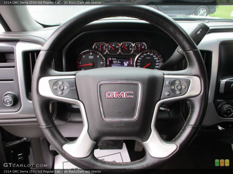 Jet Black/Dark Ash Interior Steering Wheel for the 2014 GMC Sierra 1500 SLE Regular Cab #144536404