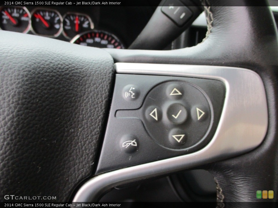 Jet Black/Dark Ash Interior Steering Wheel for the 2014 GMC Sierra 1500 SLE Regular Cab #144536425