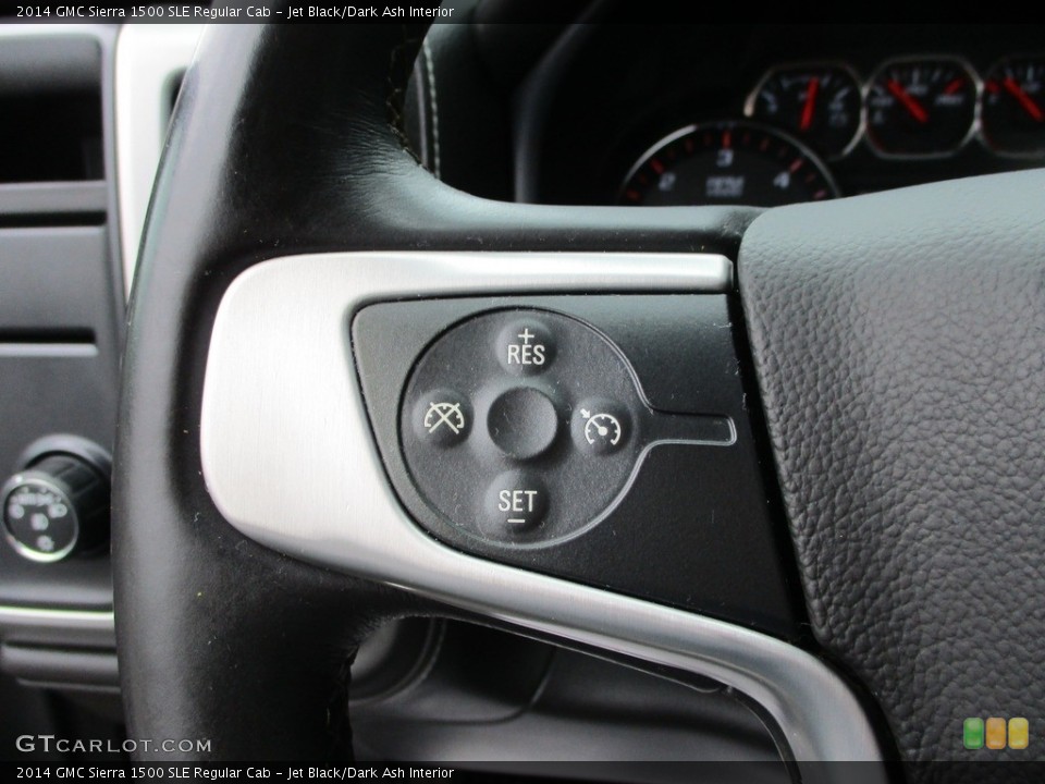 Jet Black/Dark Ash Interior Steering Wheel for the 2014 GMC Sierra 1500 SLE Regular Cab #144536446