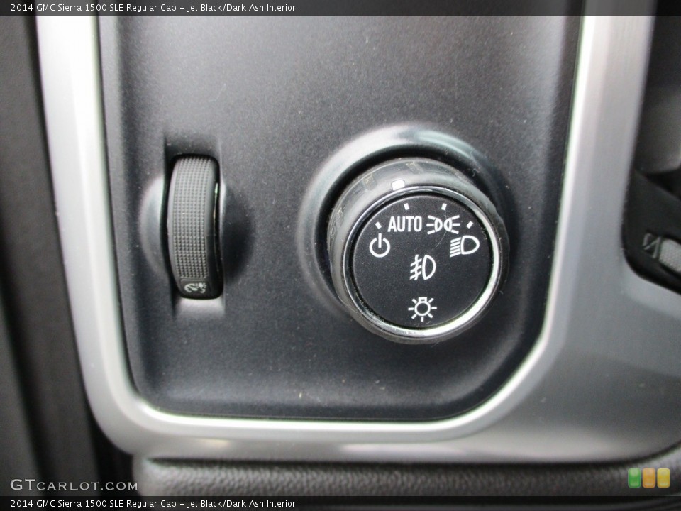 Jet Black/Dark Ash Interior Controls for the 2014 GMC Sierra 1500 SLE Regular Cab #144536506