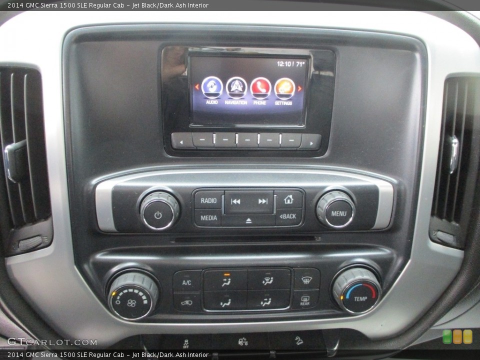 Jet Black/Dark Ash Interior Controls for the 2014 GMC Sierra 1500 SLE Regular Cab #144536542