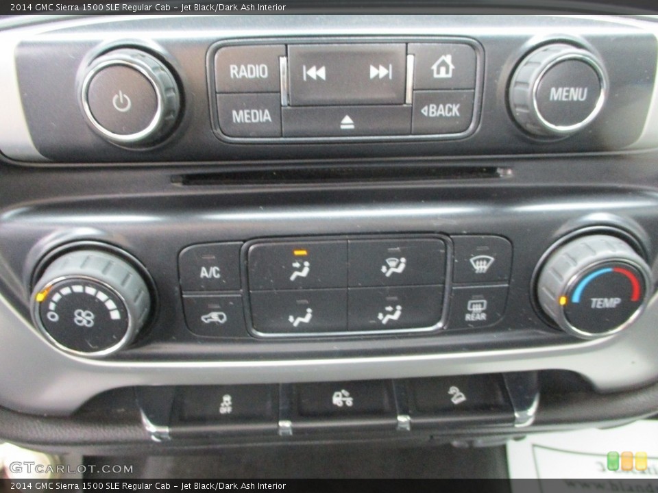 Jet Black/Dark Ash Interior Controls for the 2014 GMC Sierra 1500 SLE Regular Cab #144536610
