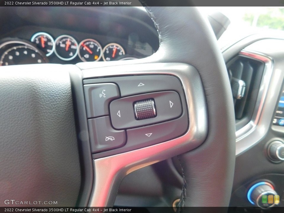 Jet Black Interior Steering Wheel for the 2022 Chevrolet Silverado 3500HD LT Regular Cab 4x4 #144537625