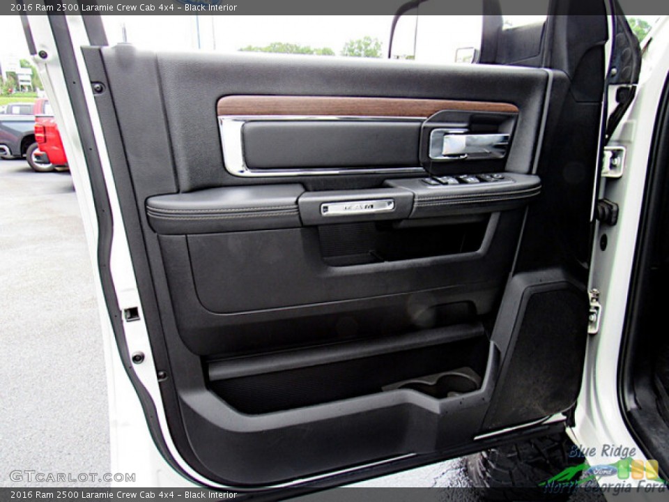 Black Interior Door Panel for the 2016 Ram 2500 Laramie Crew Cab 4x4 #144537772