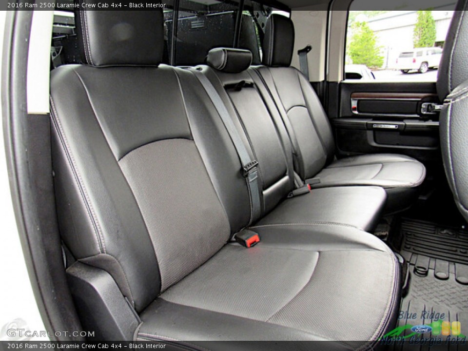 Black Interior Rear Seat for the 2016 Ram 2500 Laramie Crew Cab 4x4 #144537787