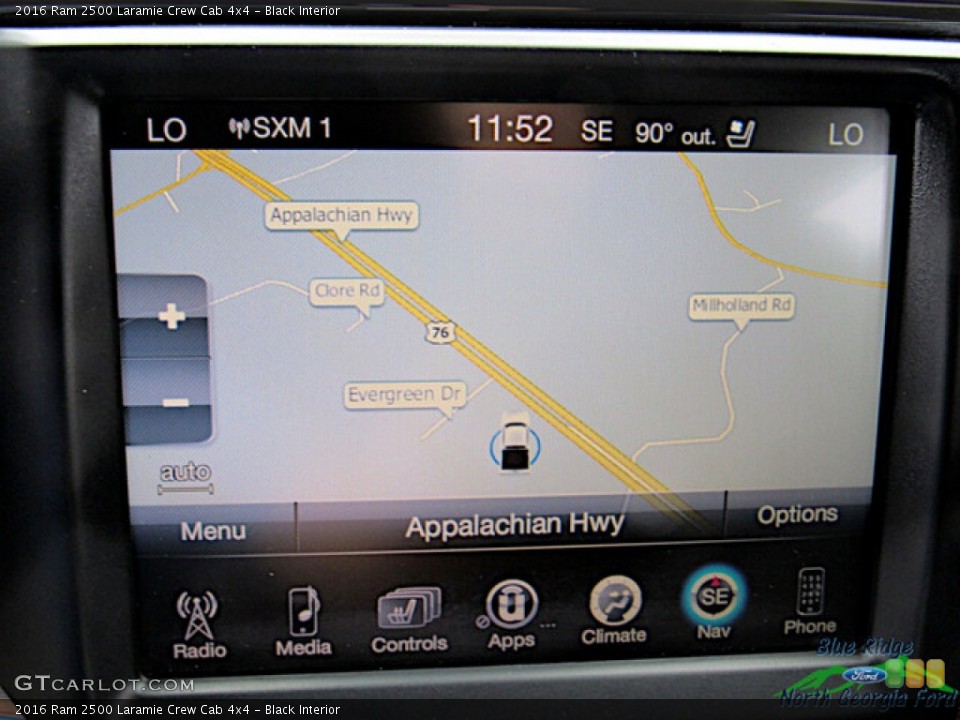 Black Interior Navigation for the 2016 Ram 2500 Laramie Crew Cab 4x4 #144537841