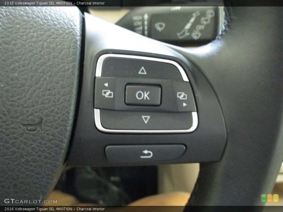 Charcoal Interior Steering Wheel for the 2016 Volkswagen Tiguan SEL 4MOTION #144538474