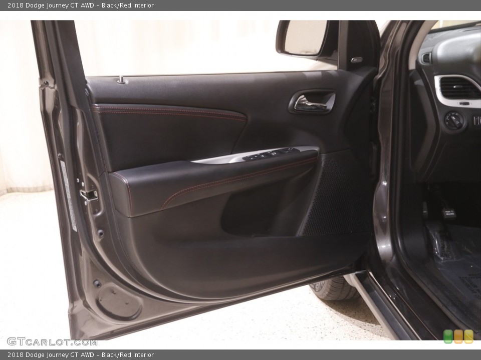 Black/Red Interior Door Panel for the 2018 Dodge Journey GT AWD #144539029