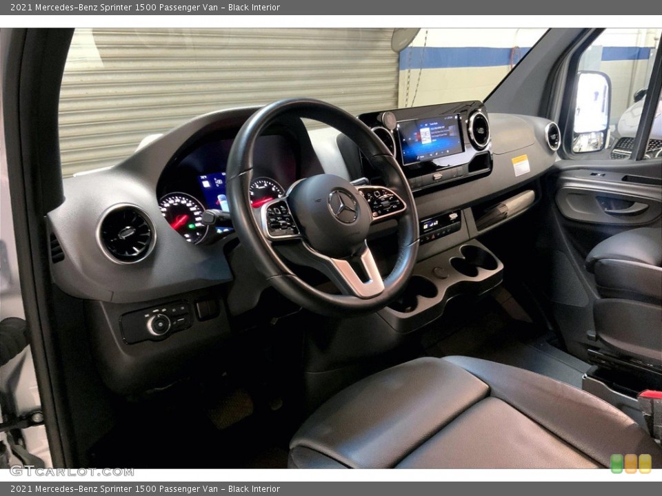 Black Interior Photo for the 2021 Mercedes-Benz Sprinter 1500 Passenger Van #144539984