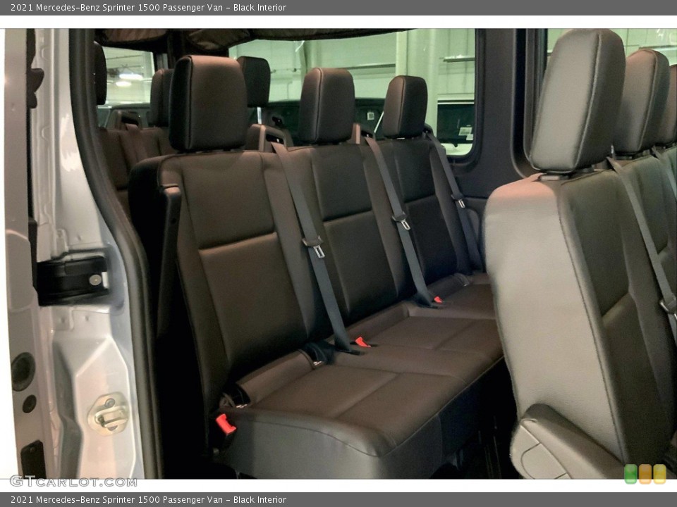 Black Interior Rear Seat for the 2021 Mercedes-Benz Sprinter 1500 Passenger Van #144540122
