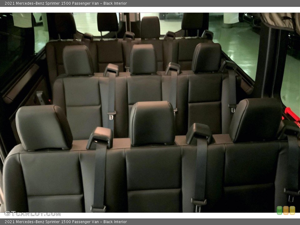 Black Interior Rear Seat for the 2021 Mercedes-Benz Sprinter 1500 Passenger Van #144540143