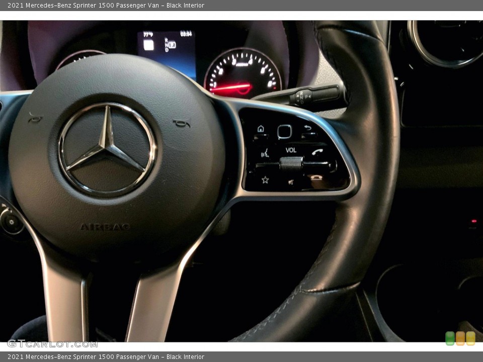 Black Interior Steering Wheel for the 2021 Mercedes-Benz Sprinter 1500 Passenger Van #144540197