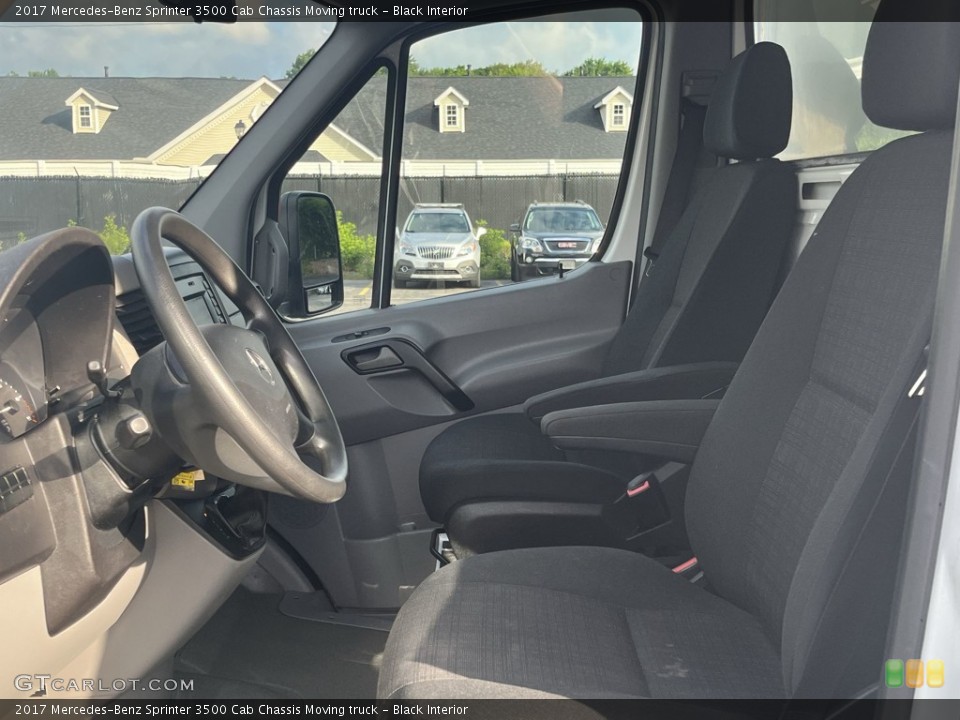 Black Interior Front Seat for the 2017 Mercedes-Benz Sprinter 3500 Cab Chassis Moving truck #144543002