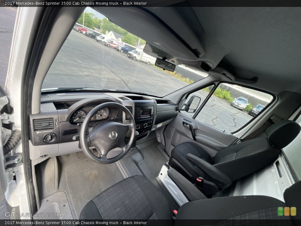 Black Interior Photo for the 2017 Mercedes-Benz Sprinter 3500 Cab Chassis Moving truck #144543026