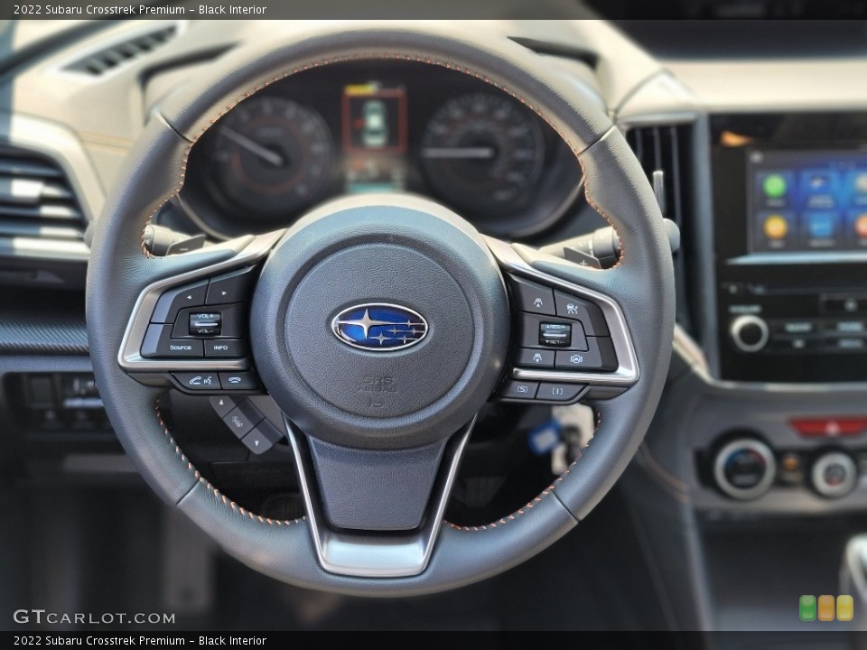Black Interior Steering Wheel for the 2022 Subaru Crosstrek Premium #144543590