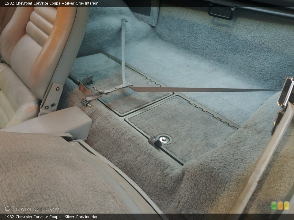 Silver Gray Interior Rear Seat for the 1982 Chevrolet Corvette Coupe #144545243